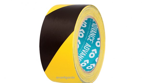 AT 8H, PVC Tape, 50x33, schwarz/gelb